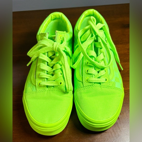 Ladies Vans Bright Green Checked - size 7.0 - Picture 2 of 6